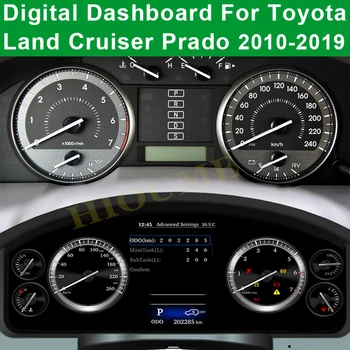 Дисплей комбинации приборов автомобиля, цифровая приборная панель, система Linux, Автомобильная GPS-навигация для TOYOTA LAND CRUISER Prado 2010-2019