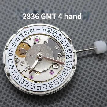 Часовой механизм с 4 Стрелками 25 Драгоценных Камней 2836 Автоматический Механический Часовой механизм С Датой в положении 