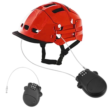 Кодовый замок для мотоциклетного шлема Замок для багажника велосипеда Стальной Трос Комплект безопасности для пит-байка Аксессуары для мотоциклов и автомобилей
