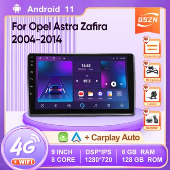 Автомагнитола 2 Din Android 12 для Opel Astra Zafira 2004-2014 Мультимедийный плеер Навигация Carplay Динамики головного устройства Стерео DVD