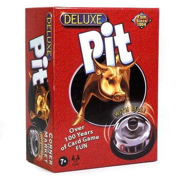 Настольная карточная игра The Pit Game Deluxe для детей от 7 лет и старше Содержит 74 шт карточек с тонированным колокольчиком и правилами