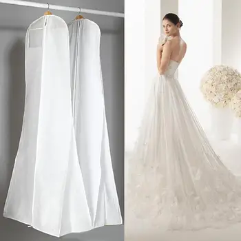 Очень большая одежда Свадебное платье Длинный защитный чехол для одежды из нетканого материала Свадебное платье Пылезащитные чехлы Сумка для хранения
