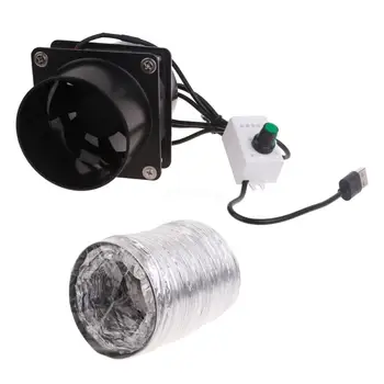 Электростатический вытяжной прибор с питанием от USB и регулируемой скоростью вращения воздуховода 1/3 / 6 м для комнатной прямой поставки