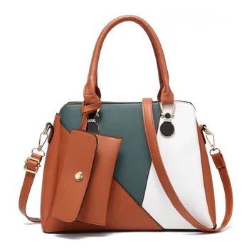Женская сумка 2023, новая мода, контрастный цвет, сумка для матери и ребенка, сумка через плечо большой емкости на одно плечо