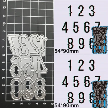 штампы для резки металла, форма для вырезания штампов 0-9 номеров, форма для вырезок из бумаги, форма для ножей для рукоделия, трафареты для штампов, штампы